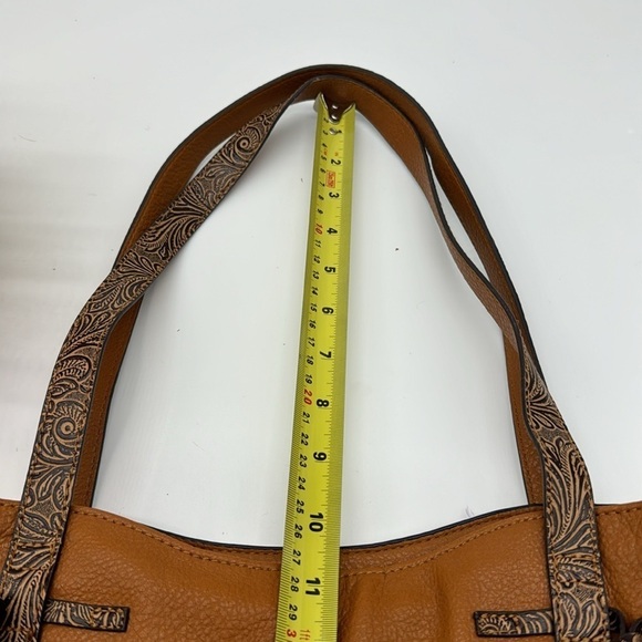 Darcy Marks London Carmel Color Leather Tote Bag TOT5608 - Picture 6 of 16